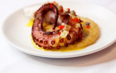 GALICIAN OCTOPUS, ONION SOUBISE, ORTIZ ANCHOVY DRESSING